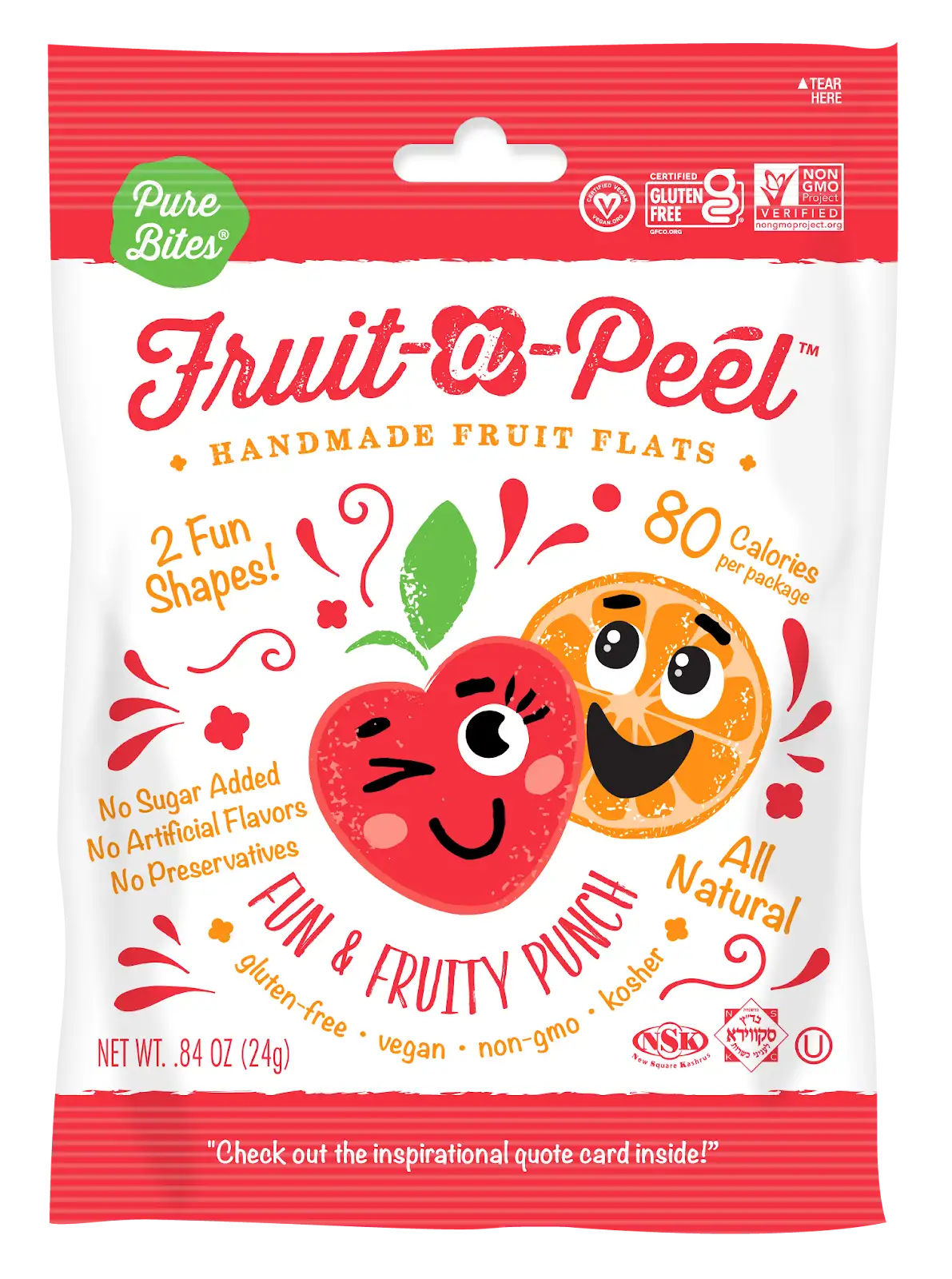 Fruit-a-Peel Fun and Fruity Punch Fruit Flats