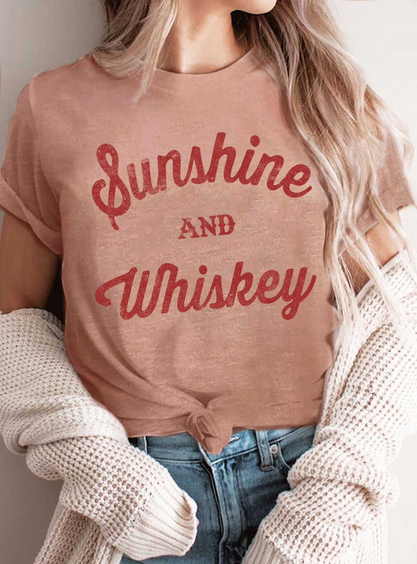 SUNSHINE AND WHISKEY GRAPHIC TSHIRTS