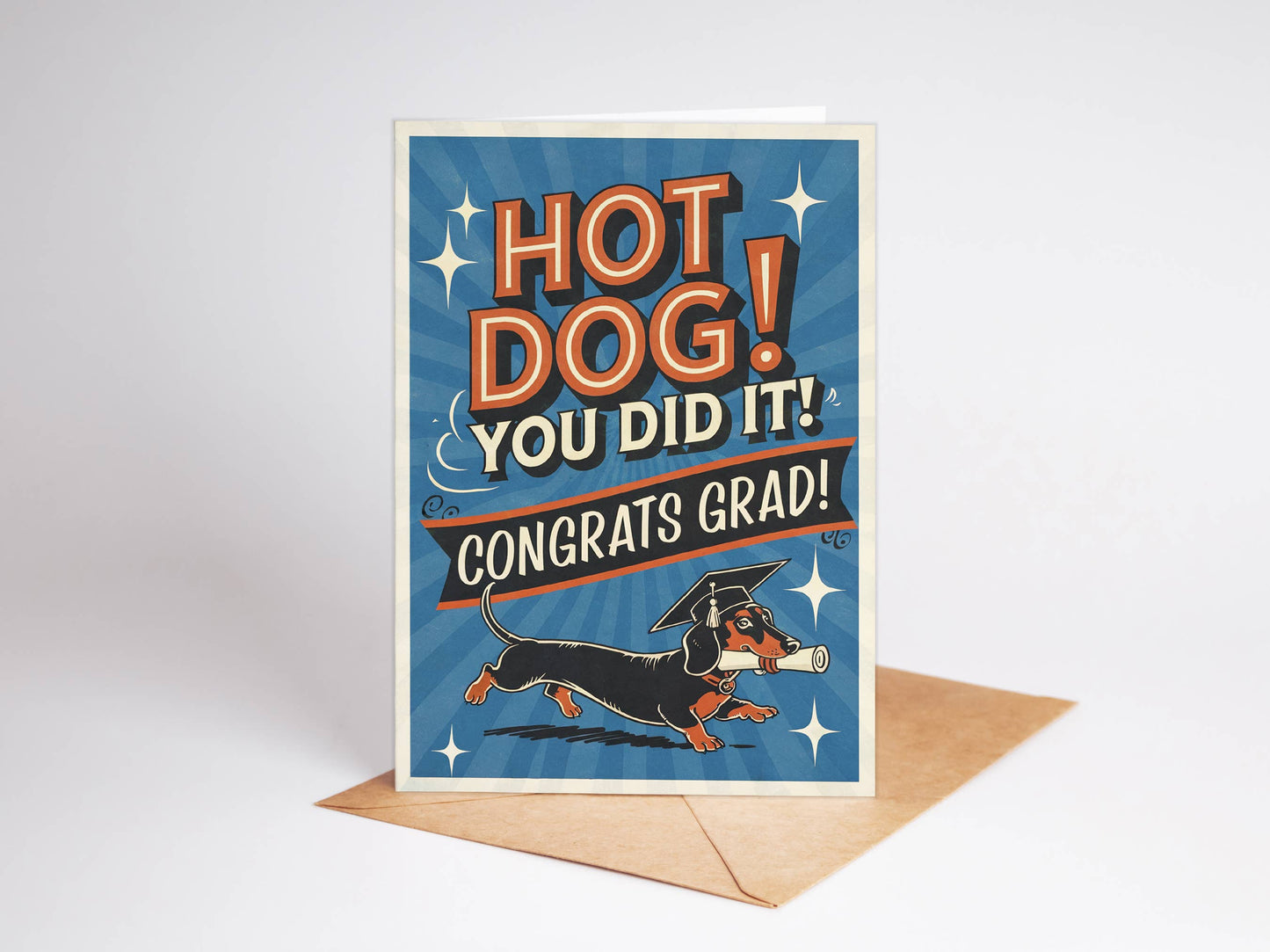 Hot Dog- Graduation Card