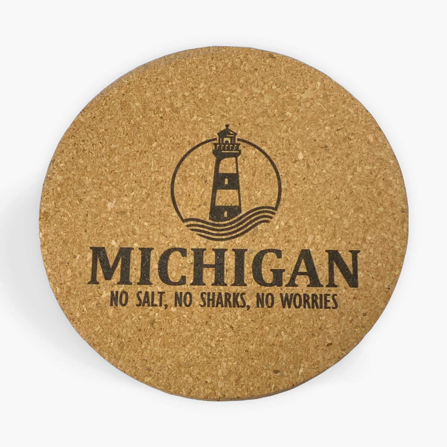 Cork Coaster- Michigan Lighthouse