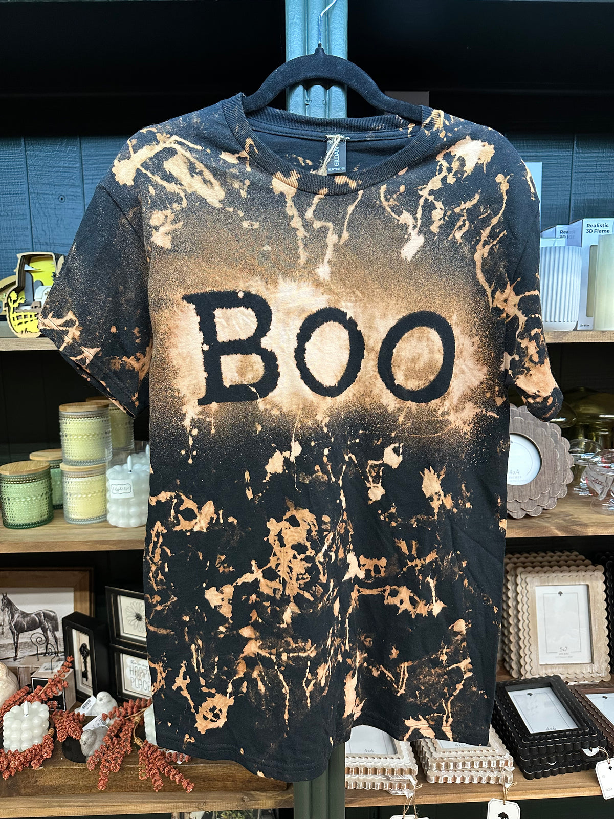 Hand Bleached “BOO” T-shirt