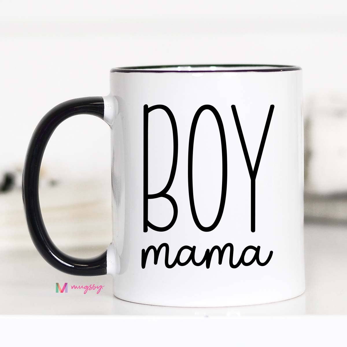 Boy Mama Modern Mother's Day Mug, Boy Mom