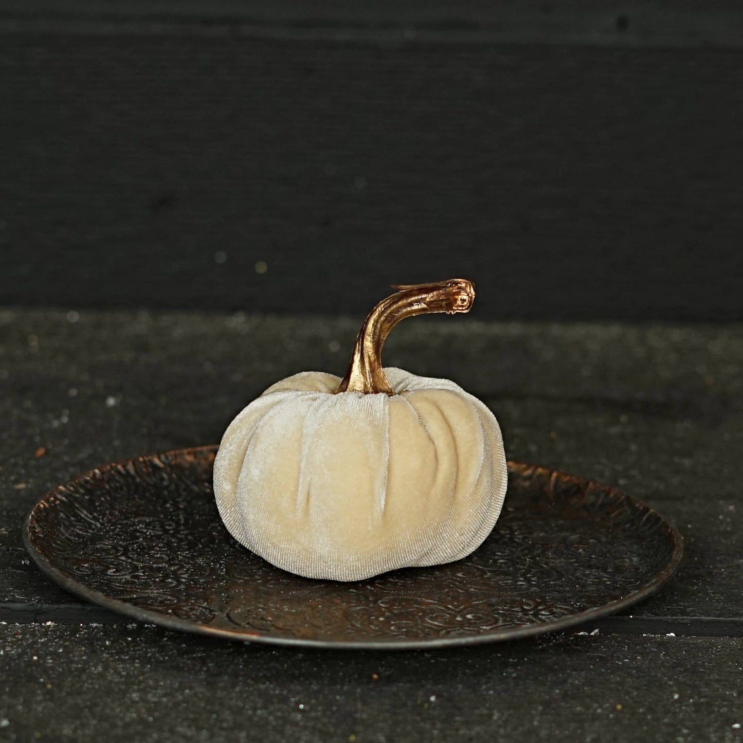 Tan Velvet Pumpkin