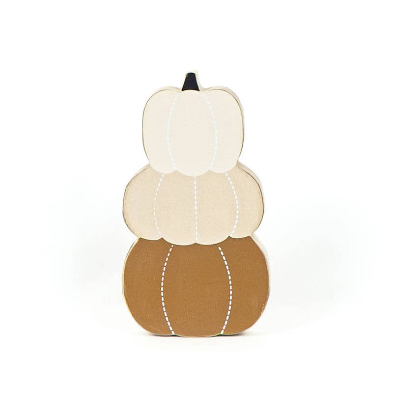 Wood Pumpkin/Jack O Stack Reversible