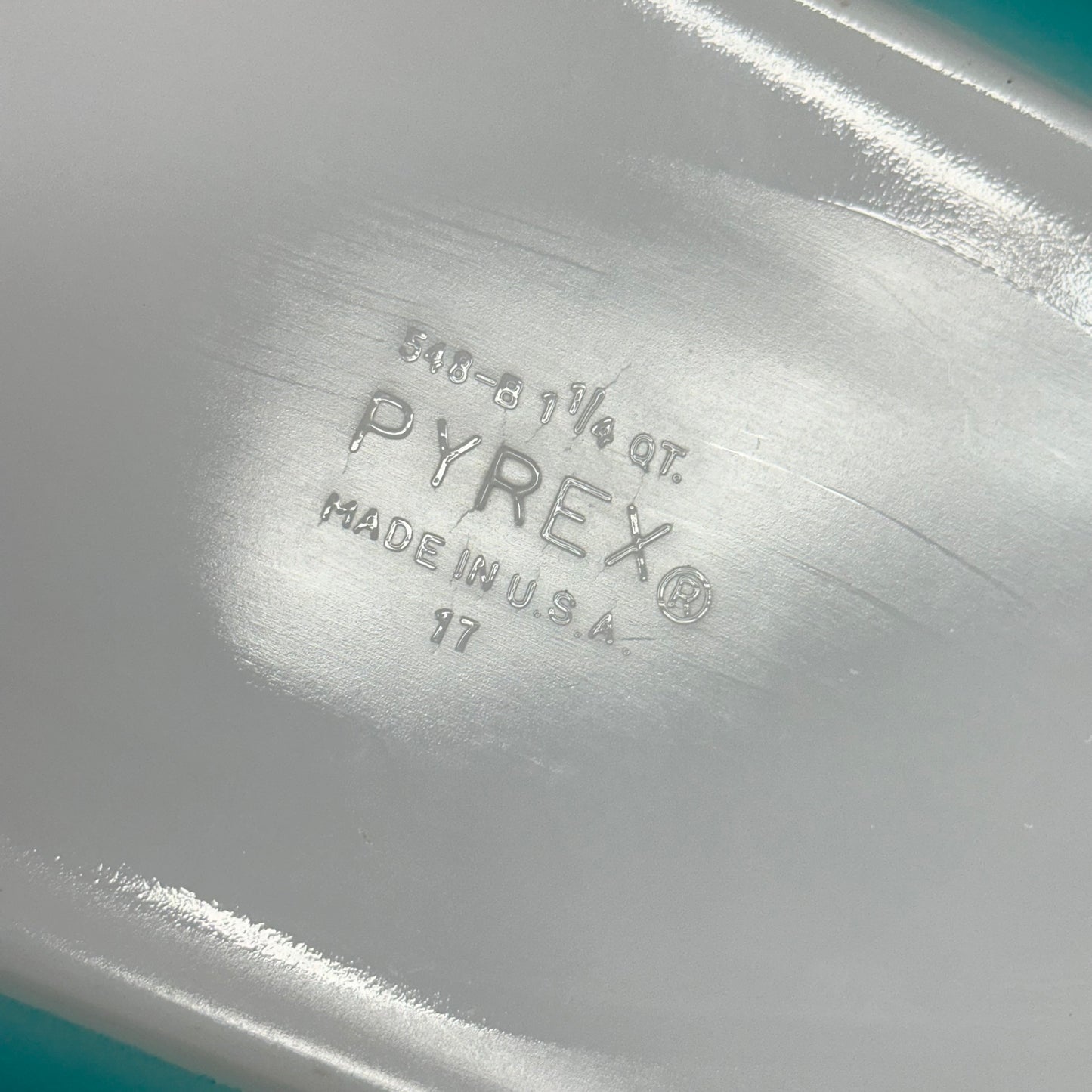 Vintage Snowflake Pyrex Casserole Dish