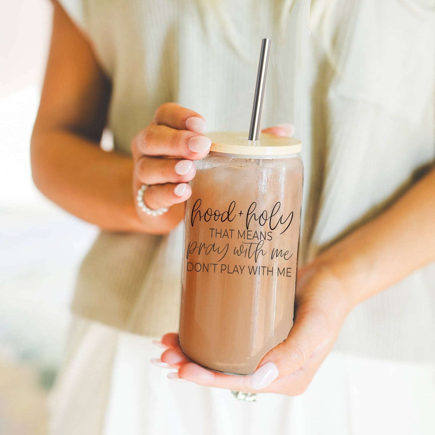 Mom Life Glass Coffee Mugs with Straws | Funny Mothers Day