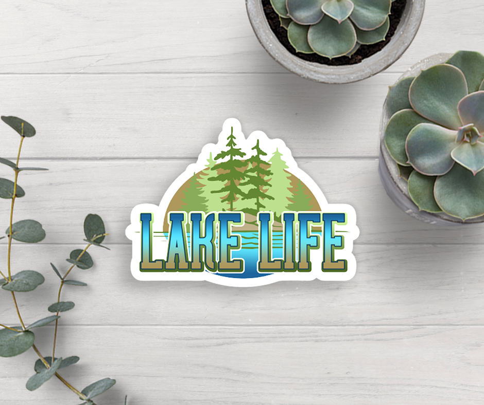 Lake Life Vinyl Sticker