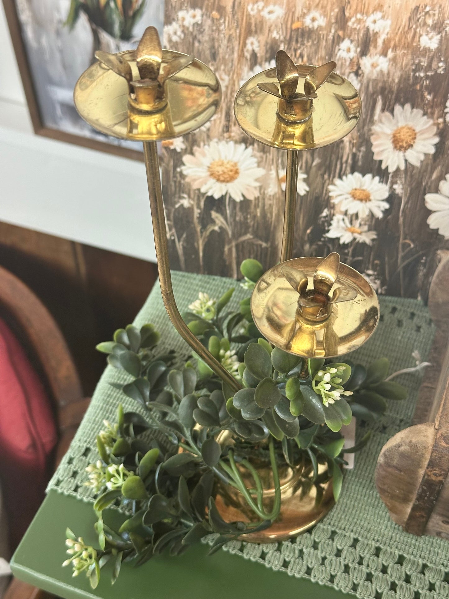 Flower Stem Candle Holder