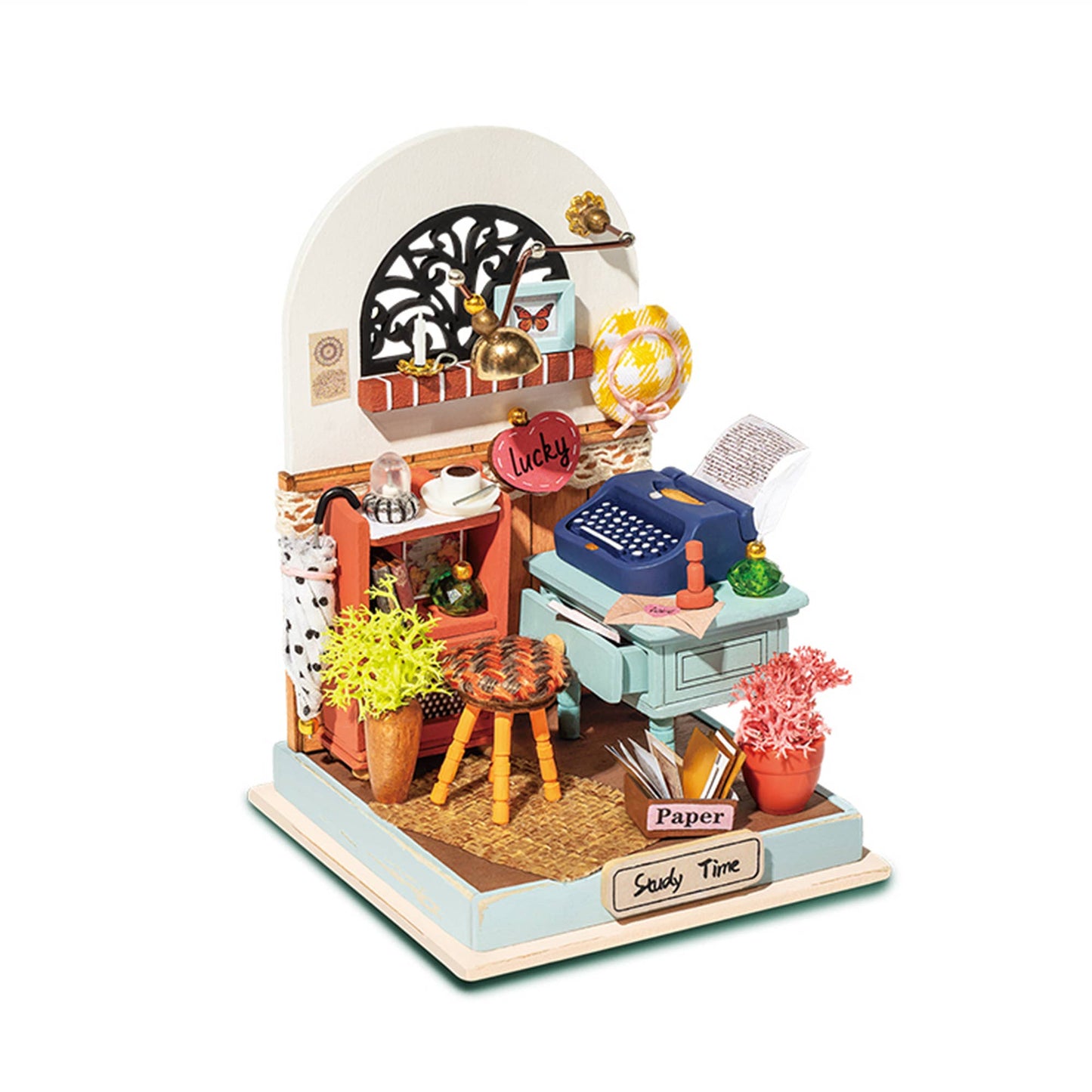DIY Miniature House Kit: Record Mood (Study)