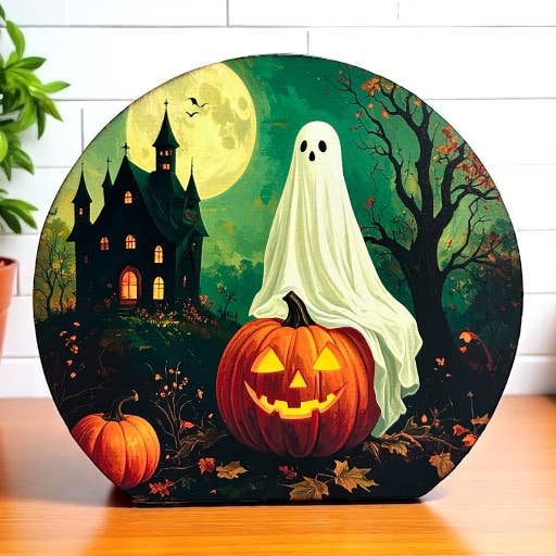 Ghost on Pumpkin