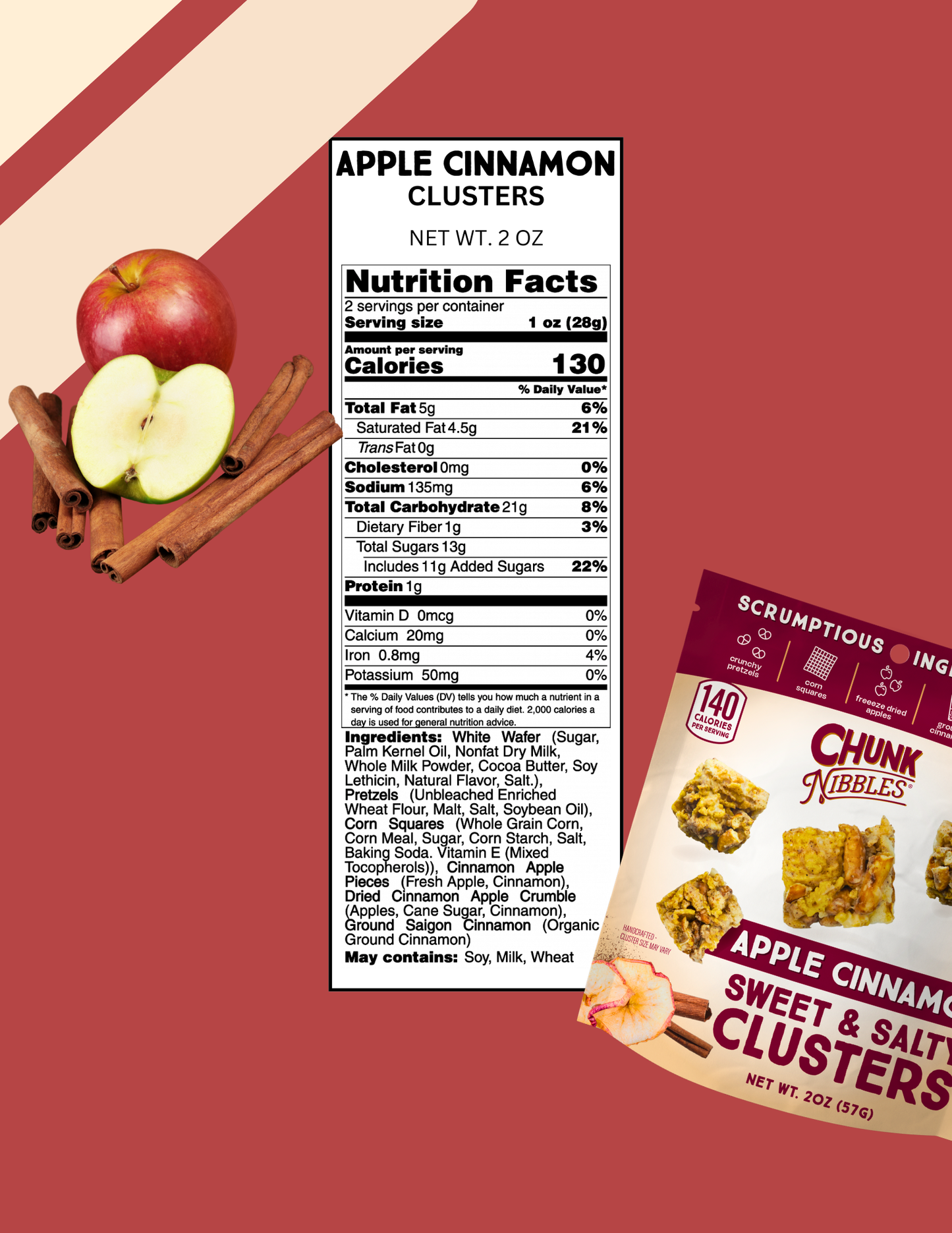 Apple Cinnamon Chunk Nibbles Snack Pack