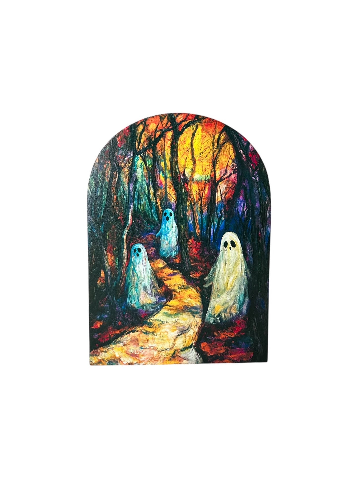 Colorful Ghosts Wood Arch