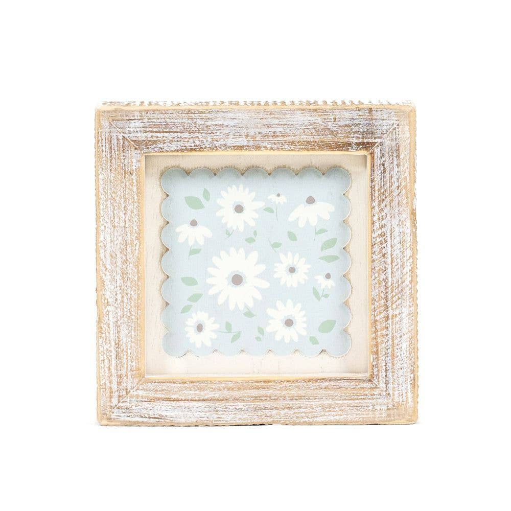 12055 - 5x5 wood frame sign (DAISY) Home Decor