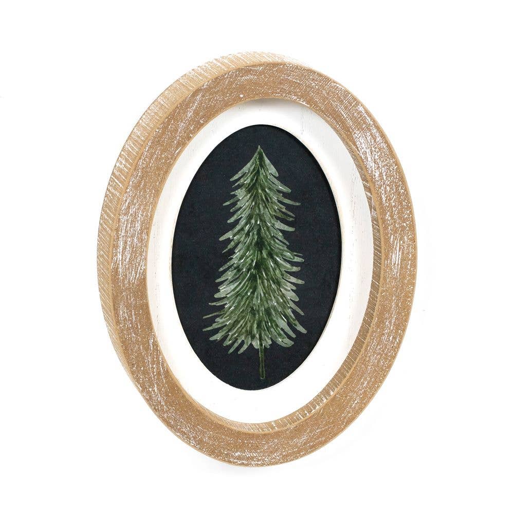 Christmas Pine Wood Frame Sign
