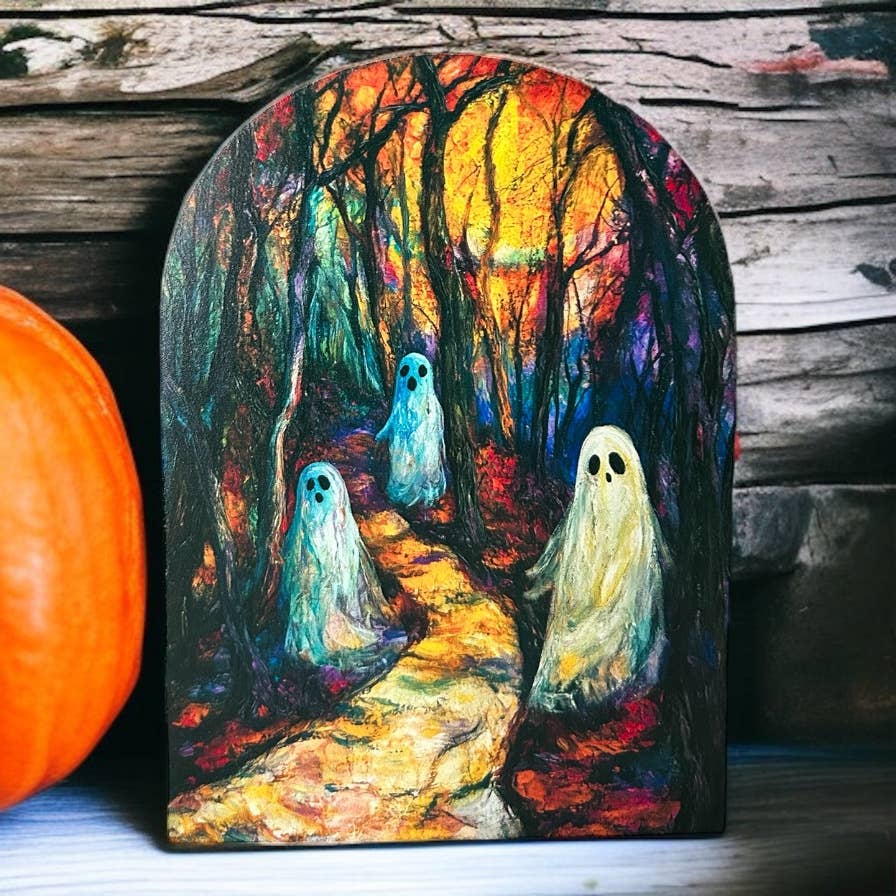 Colorful Ghosts Wood Arch