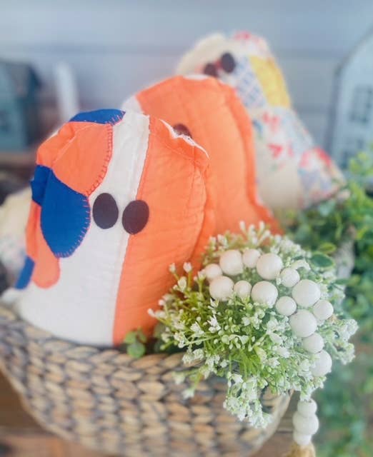 Handmade Vintage Quilt Ghost Pillow