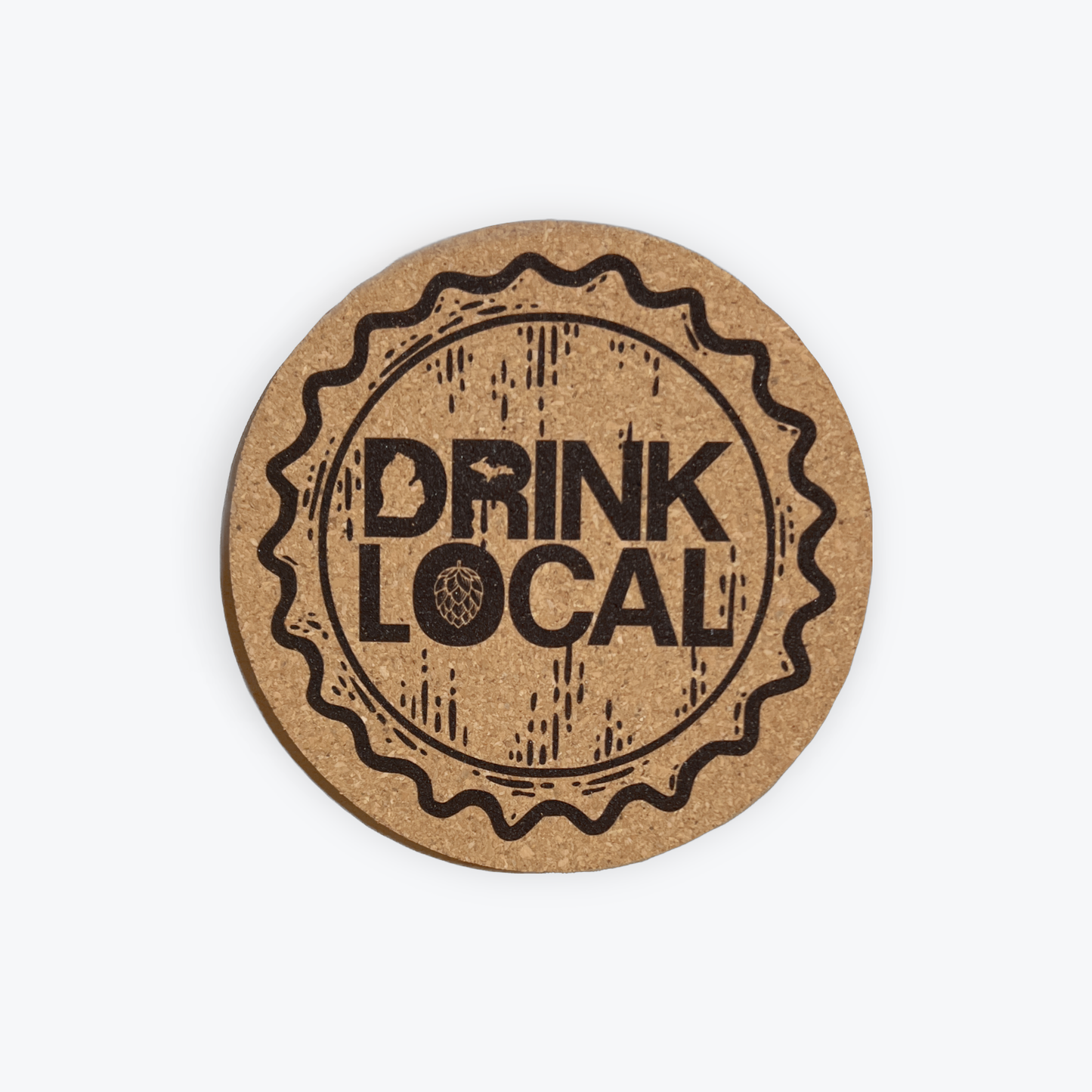 Cork Coaster- Drink Local