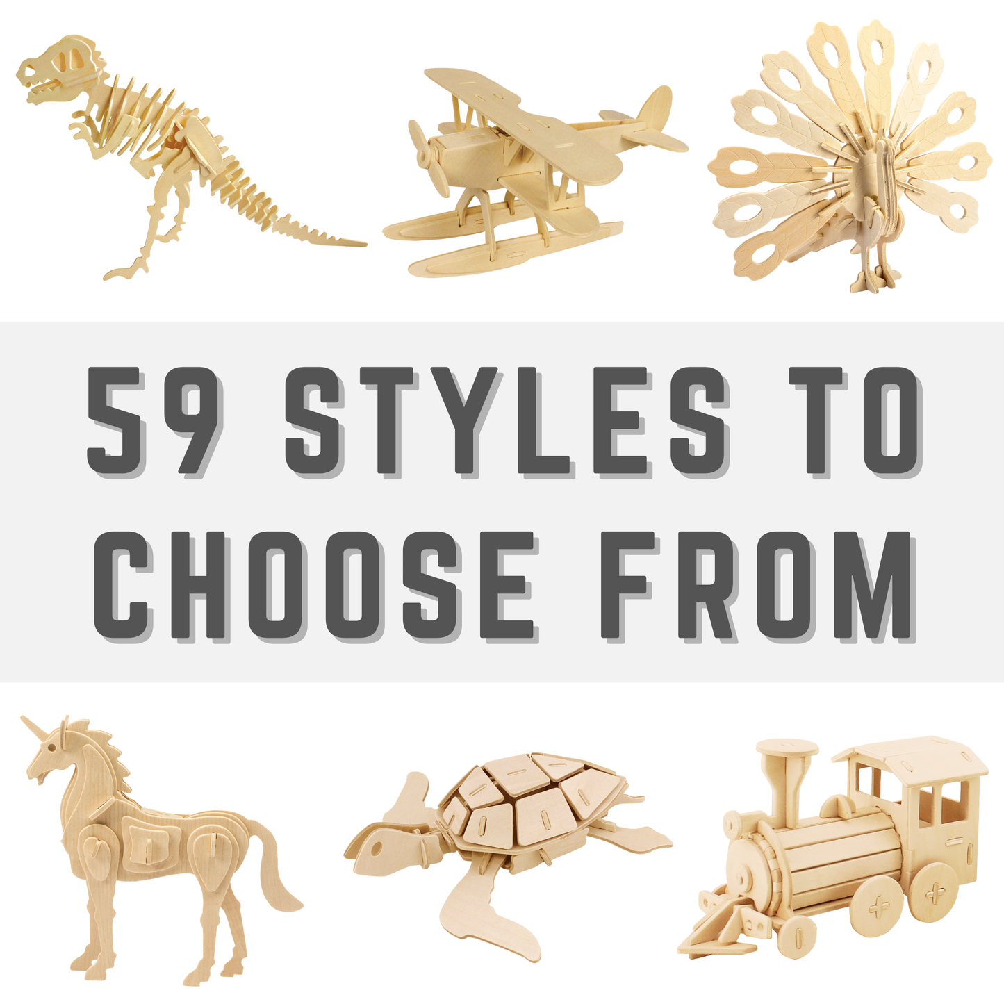 3D Wooden Puzzles