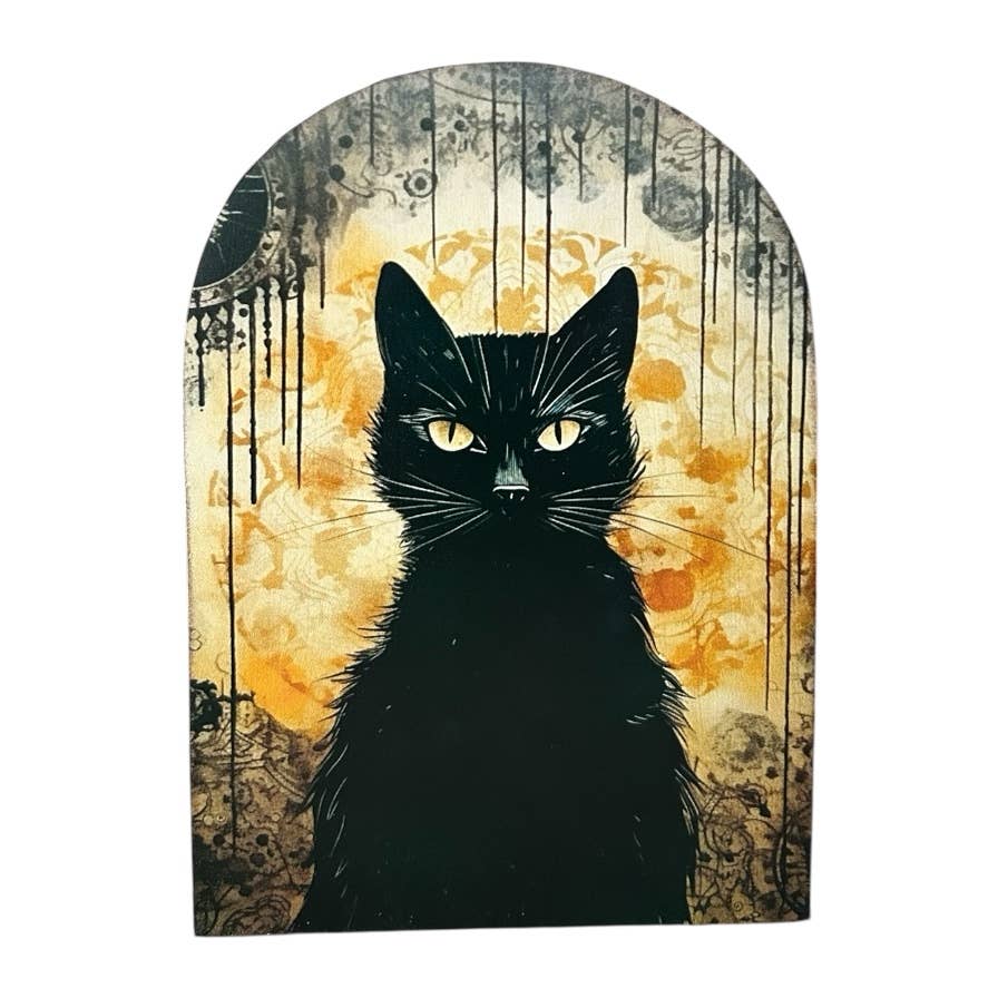 Black Cat Wood Arch