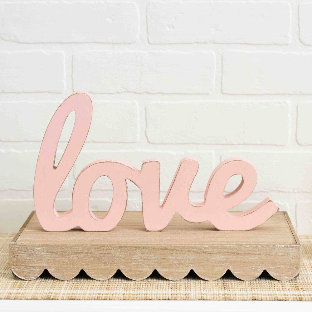 LOVE pink Valentine Decor