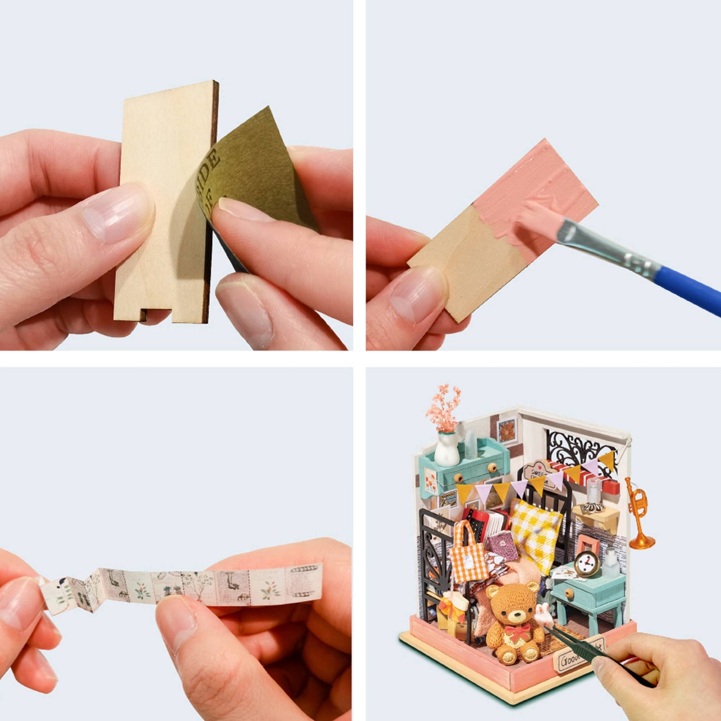 DIY Miniature House Kit: Sweet Dream (Bedroom)