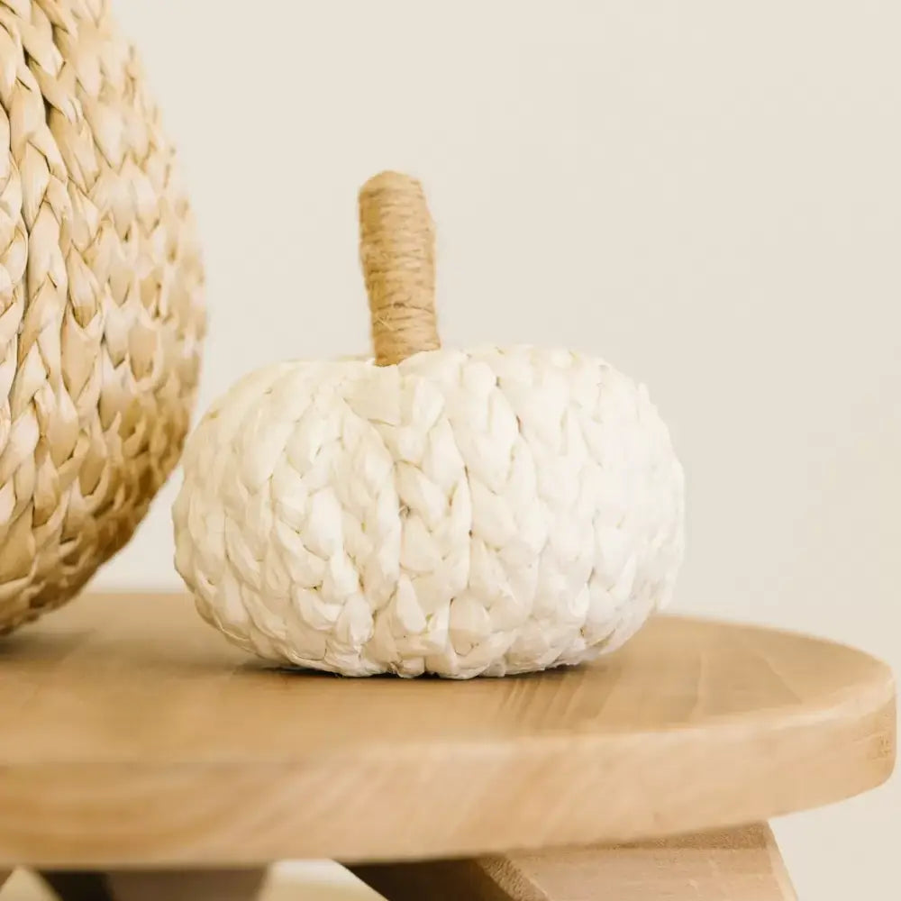 Puffy Woven Pumpkin