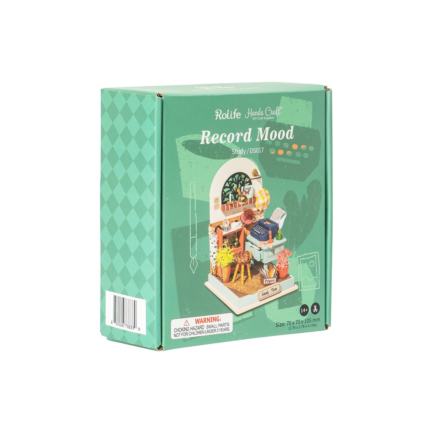 DIY Miniature House Kit: Record Mood (Study)