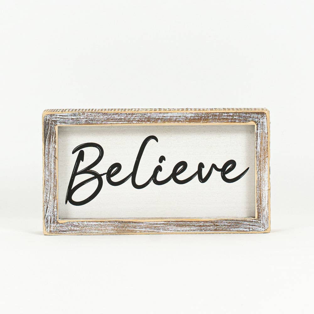 Be Kind/Believe Reversible Sign