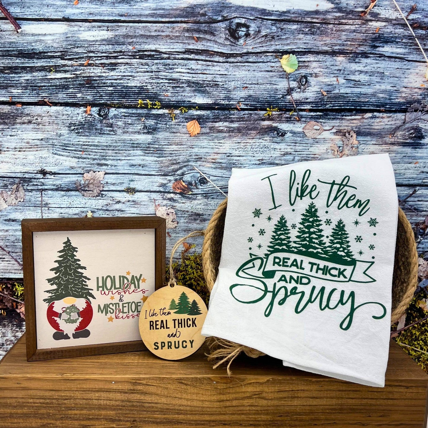 I Like Them Real Thick And Christmas Tea Towels