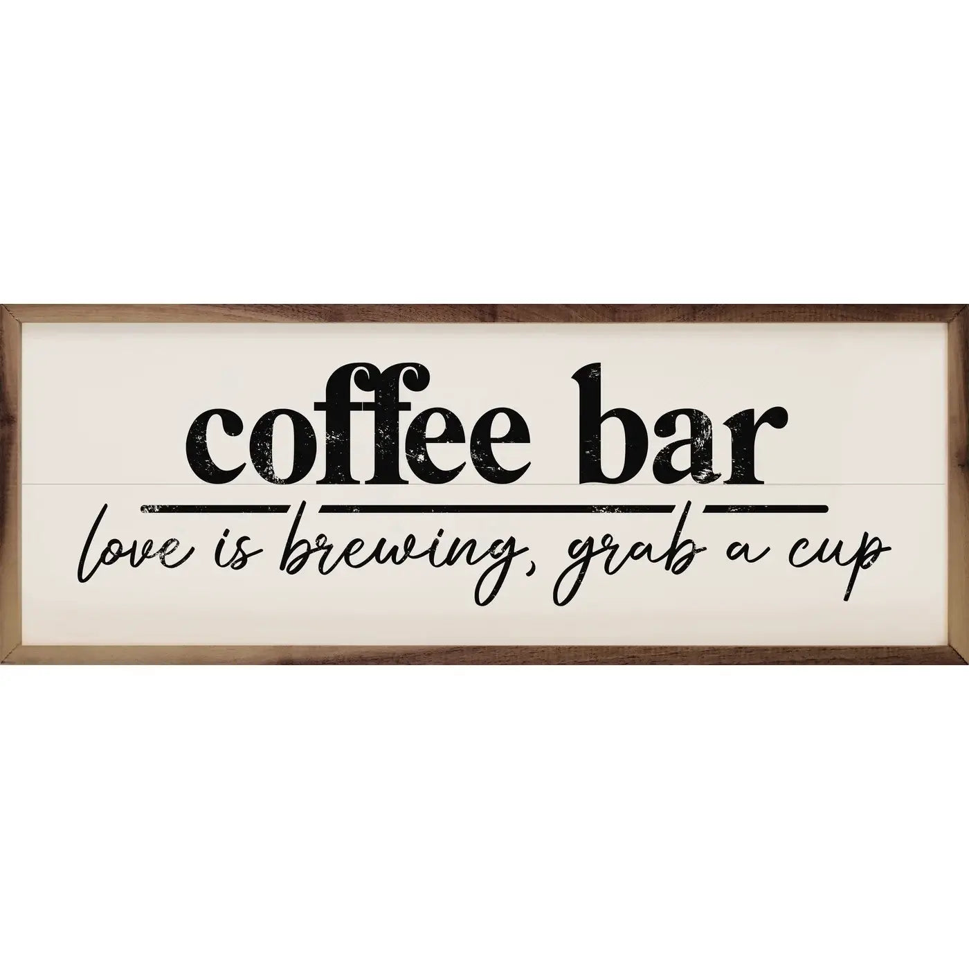 Coffee Bar Love Is Brewing White