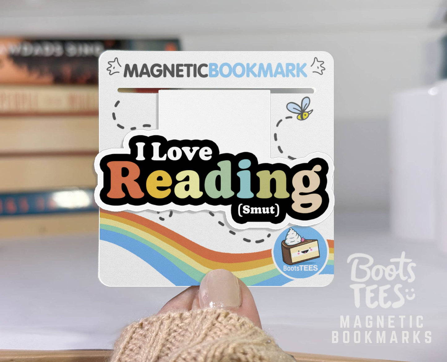 I Love Reading Smut Magnetic Bookmark, Funny Bookstore Item