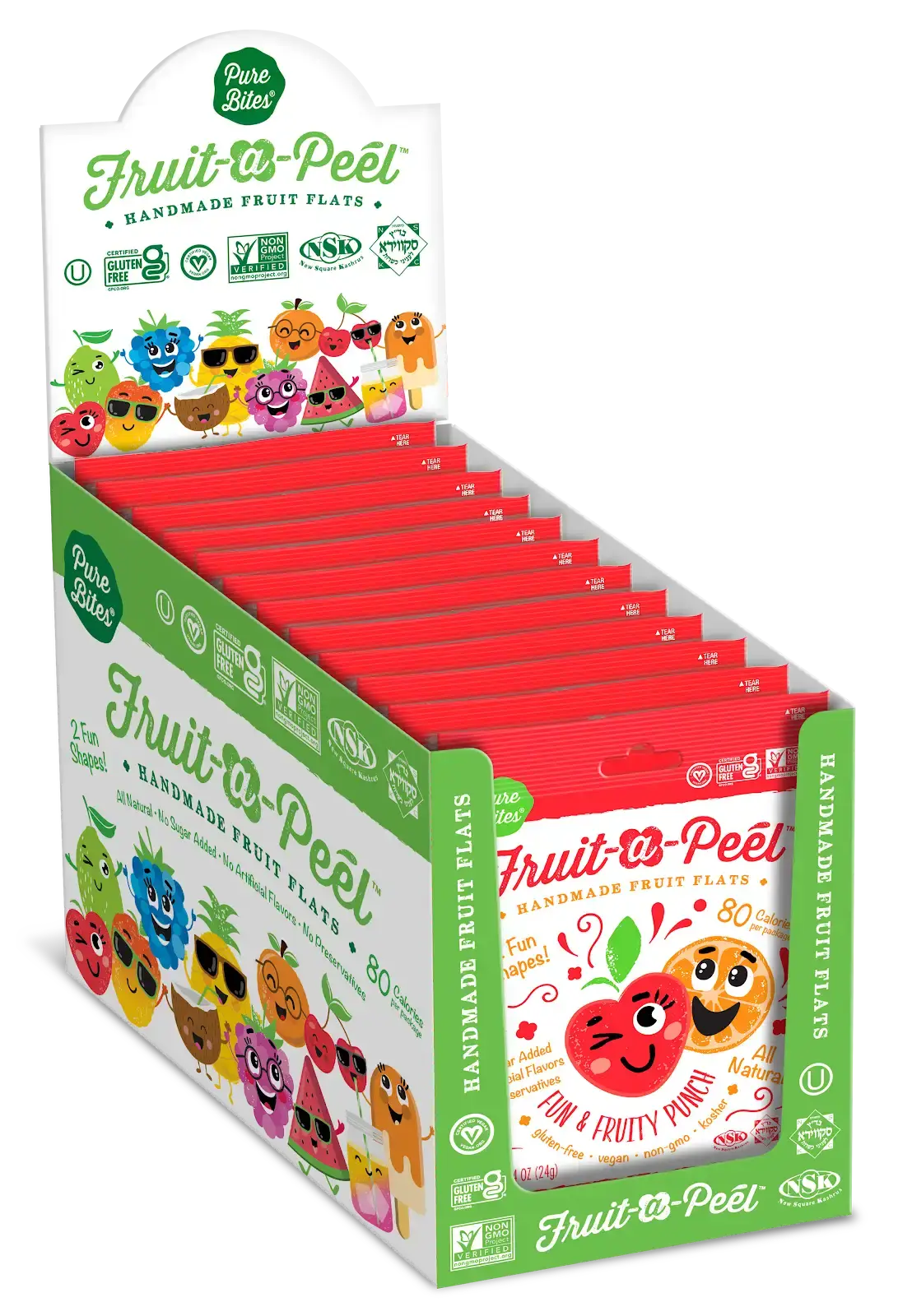 Fruit-a-Peel Fun and Fruity Punch Fruit Flats