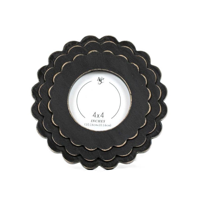 Round Scallop photo Frame 4X4