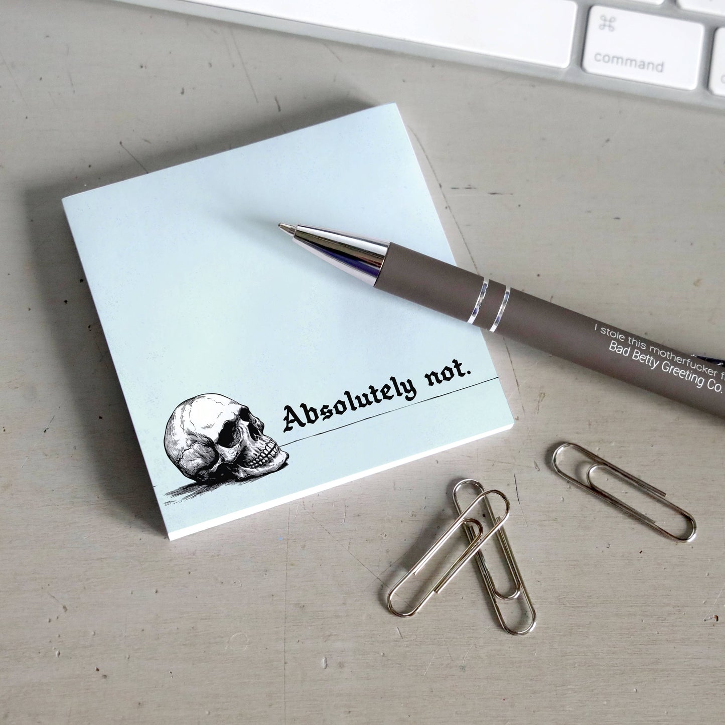 Absolutely Not - Funny Sarcastic Sticky Note Pad