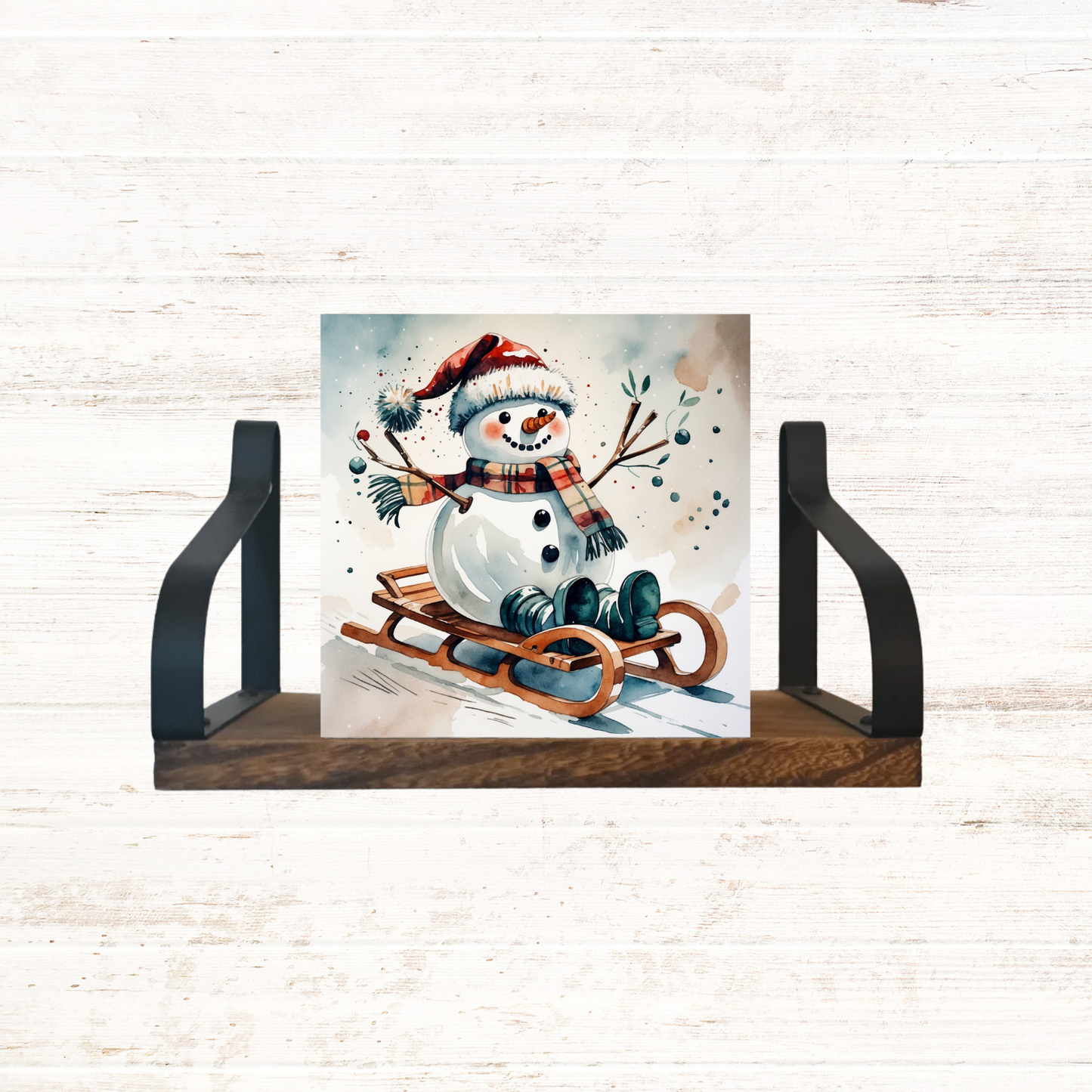 Sledding Snowman Block