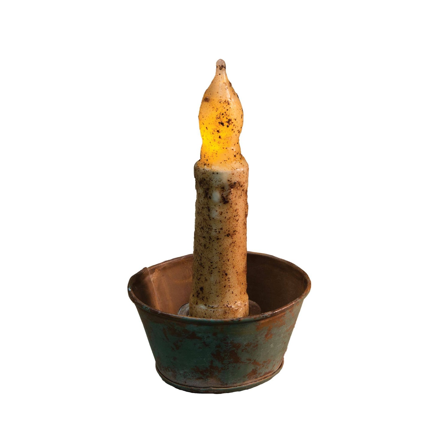 Rust Green Taper Cup - 3" dia (top), 2" dia (base)
