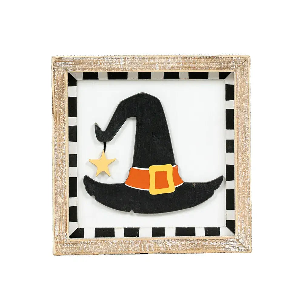 Witch Hat/Thankful Reversible Sign