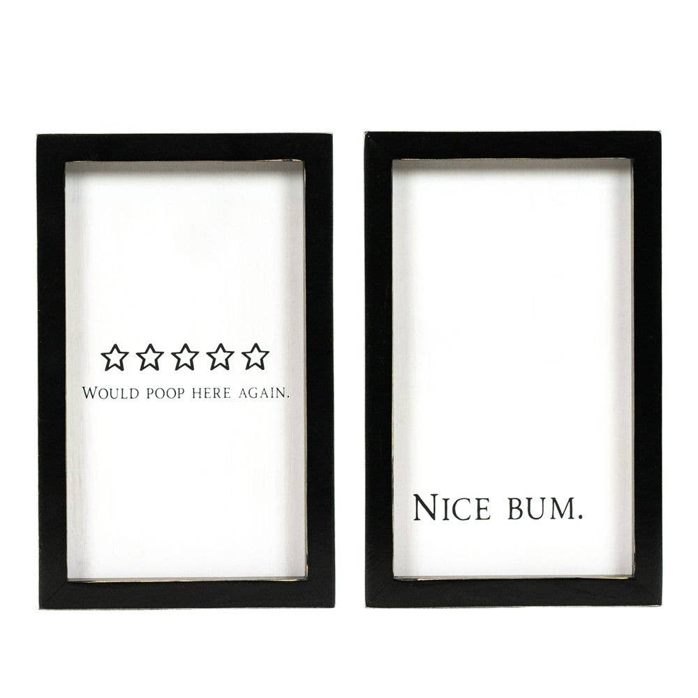 Bum/Poo Reversible Sign
