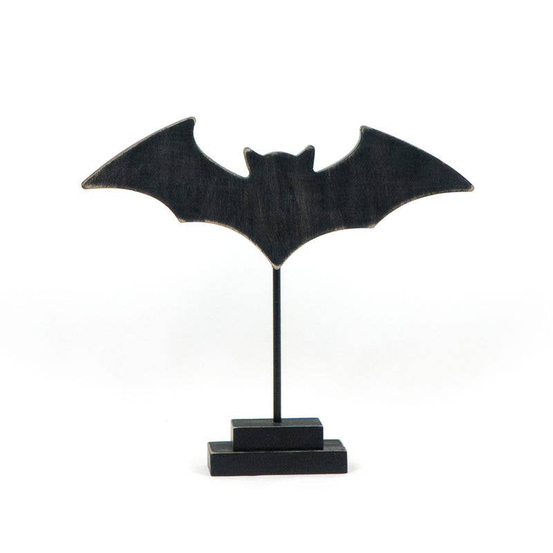 Tall Wood Bat on Stand