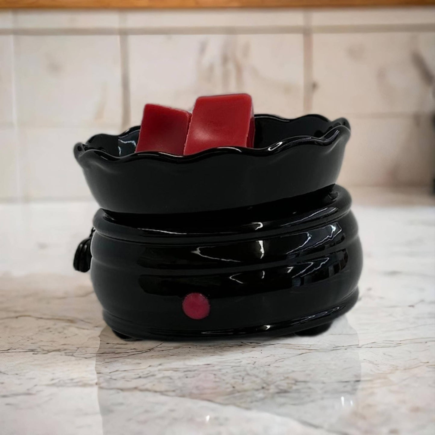 Electric Ceramic Wax Melt and Candle Warmer - Black