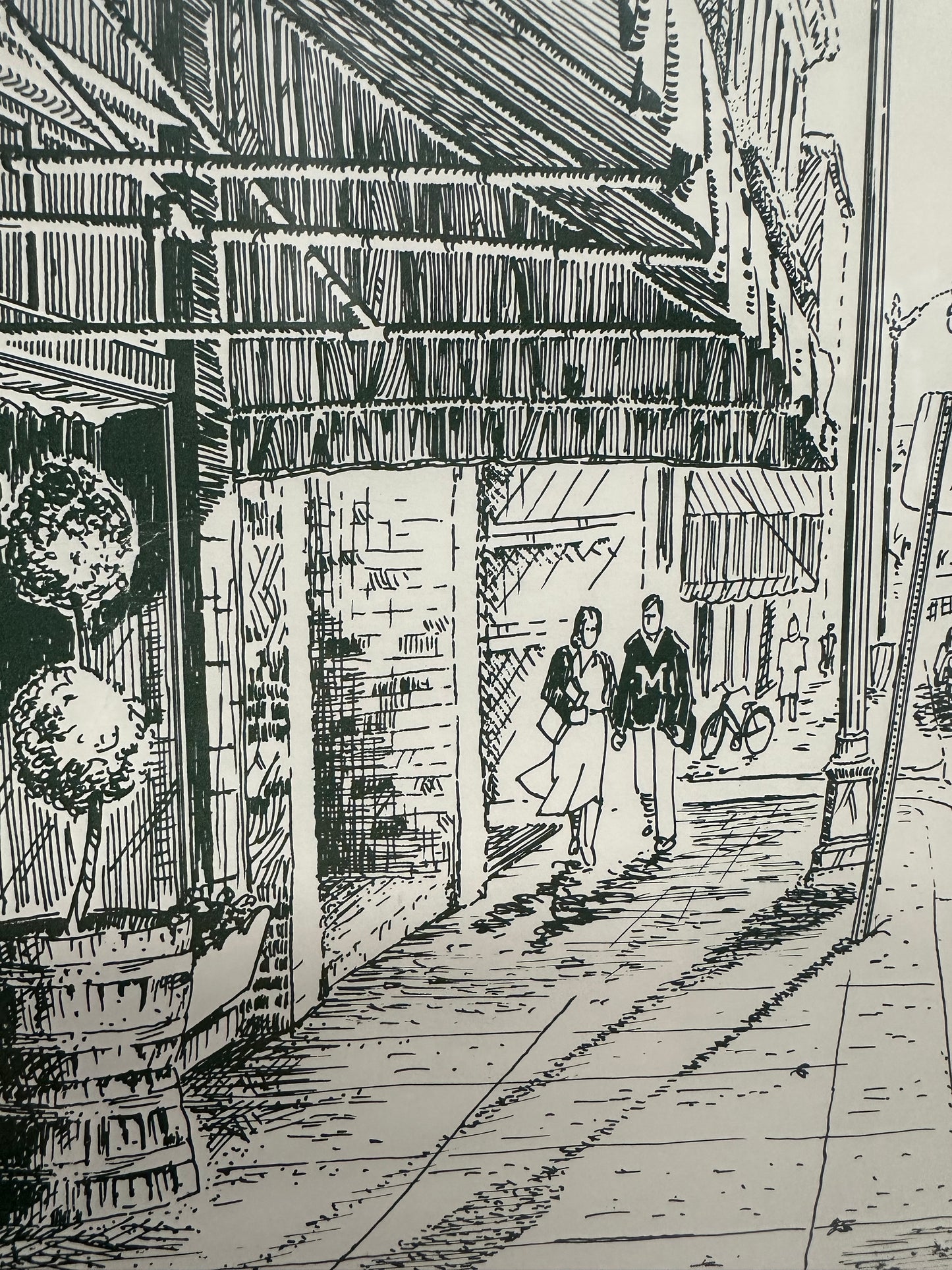 Vintage “Pretzel Bell” Art Print- Ann Arbor MI Historical Piece