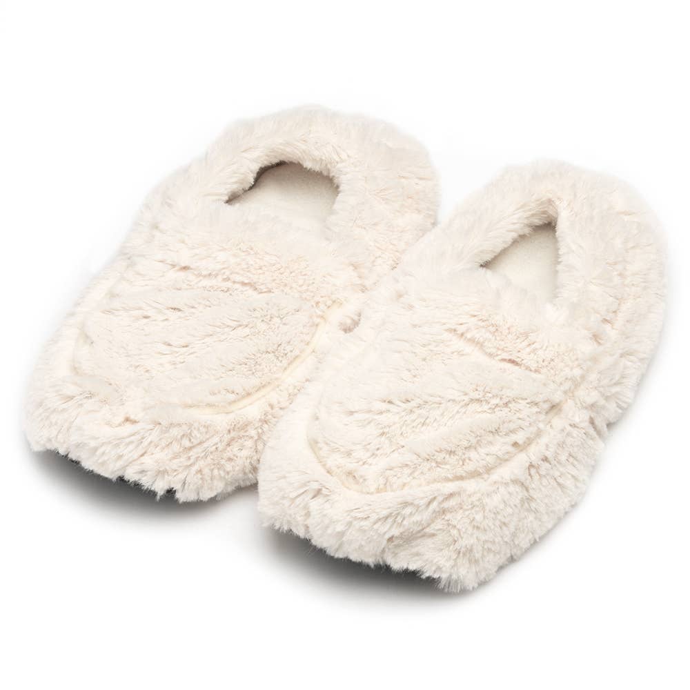 Cream Warmies Slippers