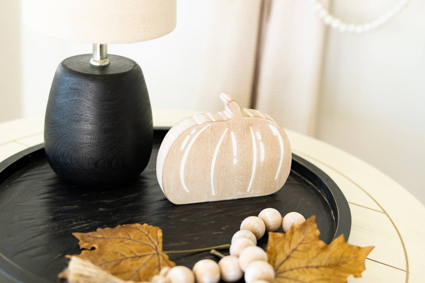 Wood chunky Pumpkin