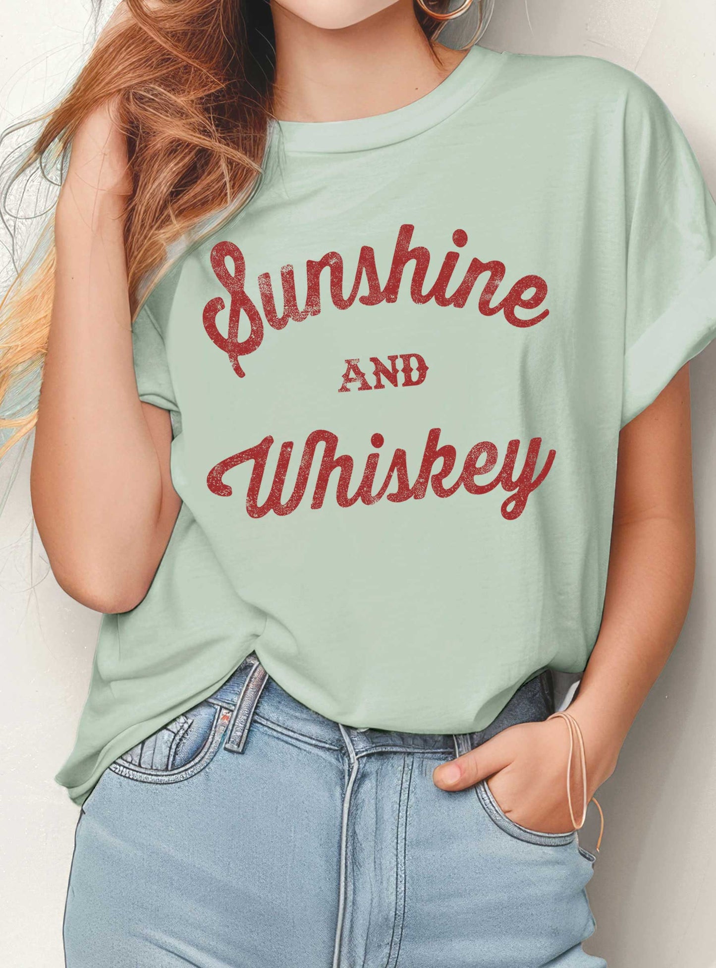 SUNSHINE AND WHISKEY GRAPHIC TSHIRTS