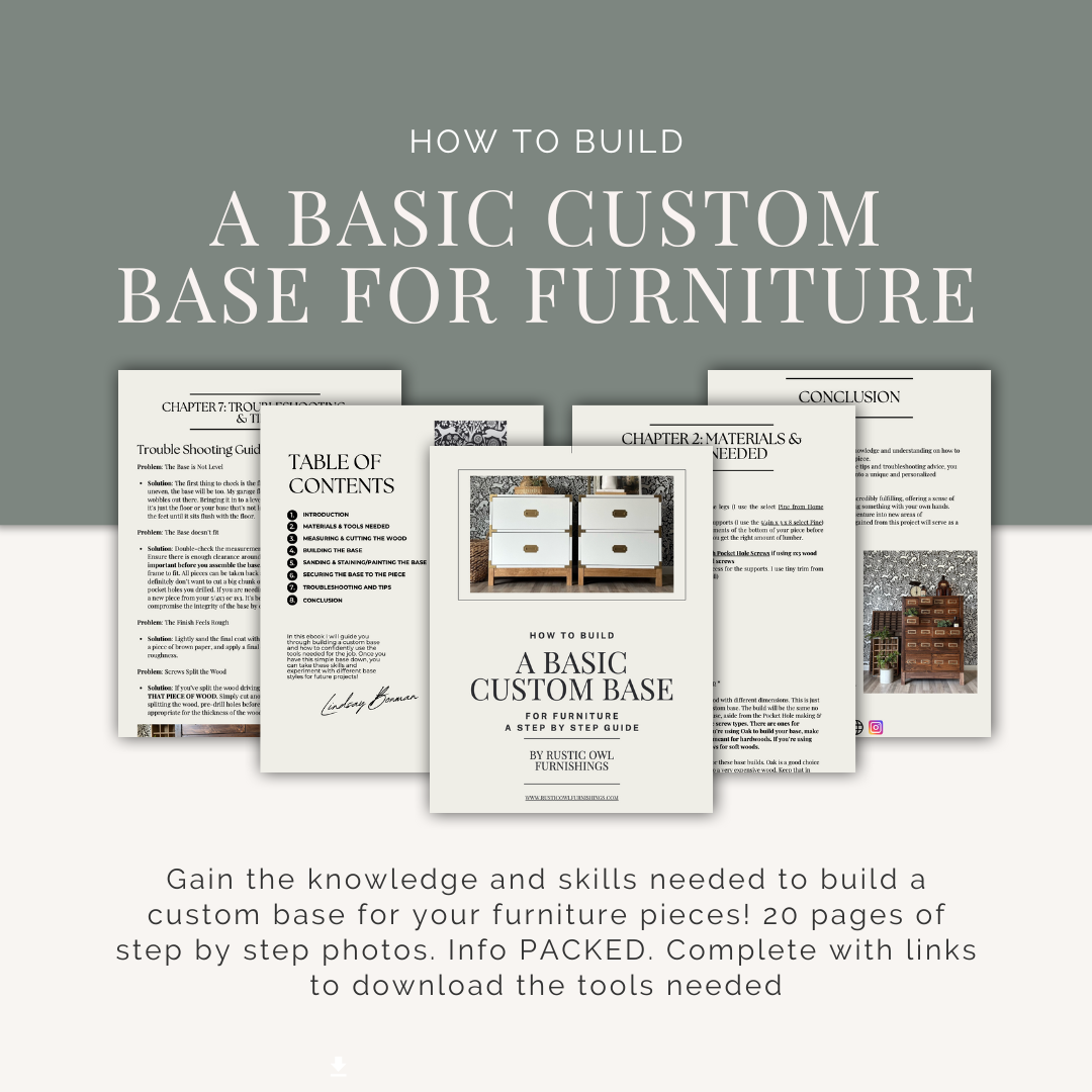 How to Build a Custom Base for Furniture