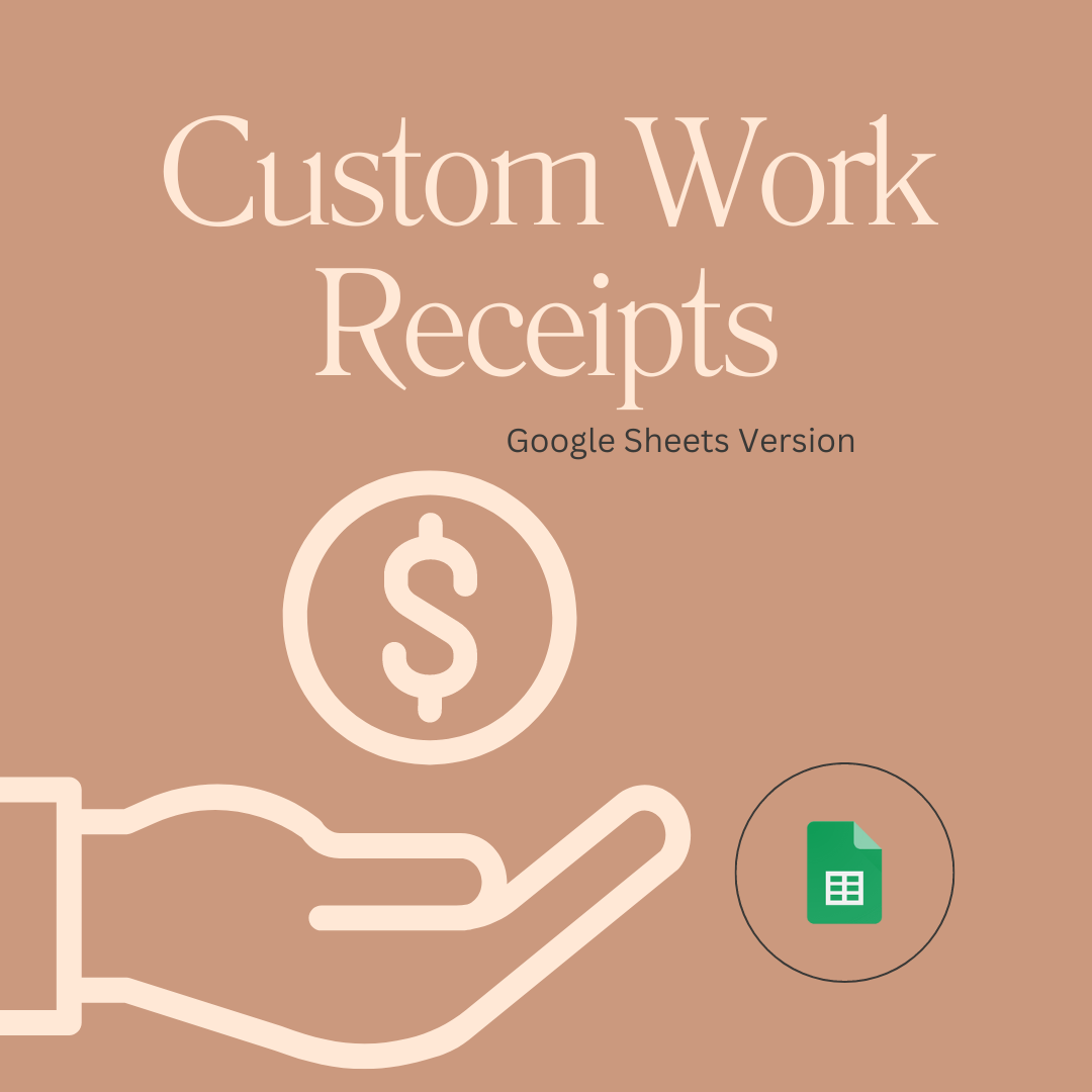 Customer Deposit/Final Receipts- GOOGLE SHEETS VERSION