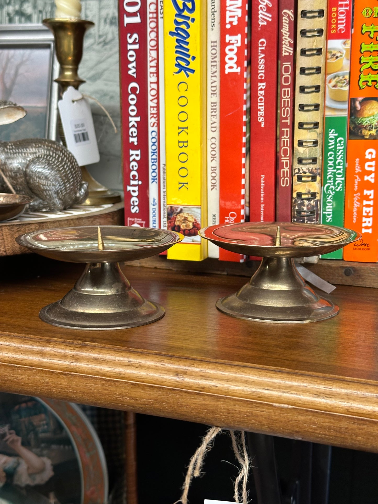 Solid Brass Pillar Candle Holder