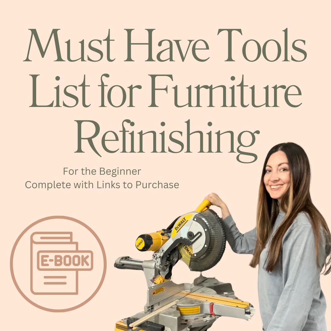 Must Have Tools List for Furniture Refinishing, for the beginner