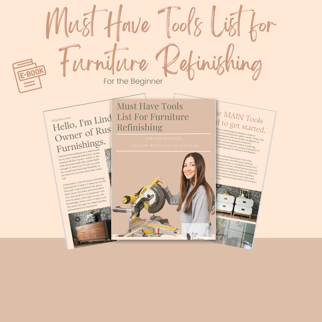 Must Have Tools List for Furniture Refinishing, for the beginner