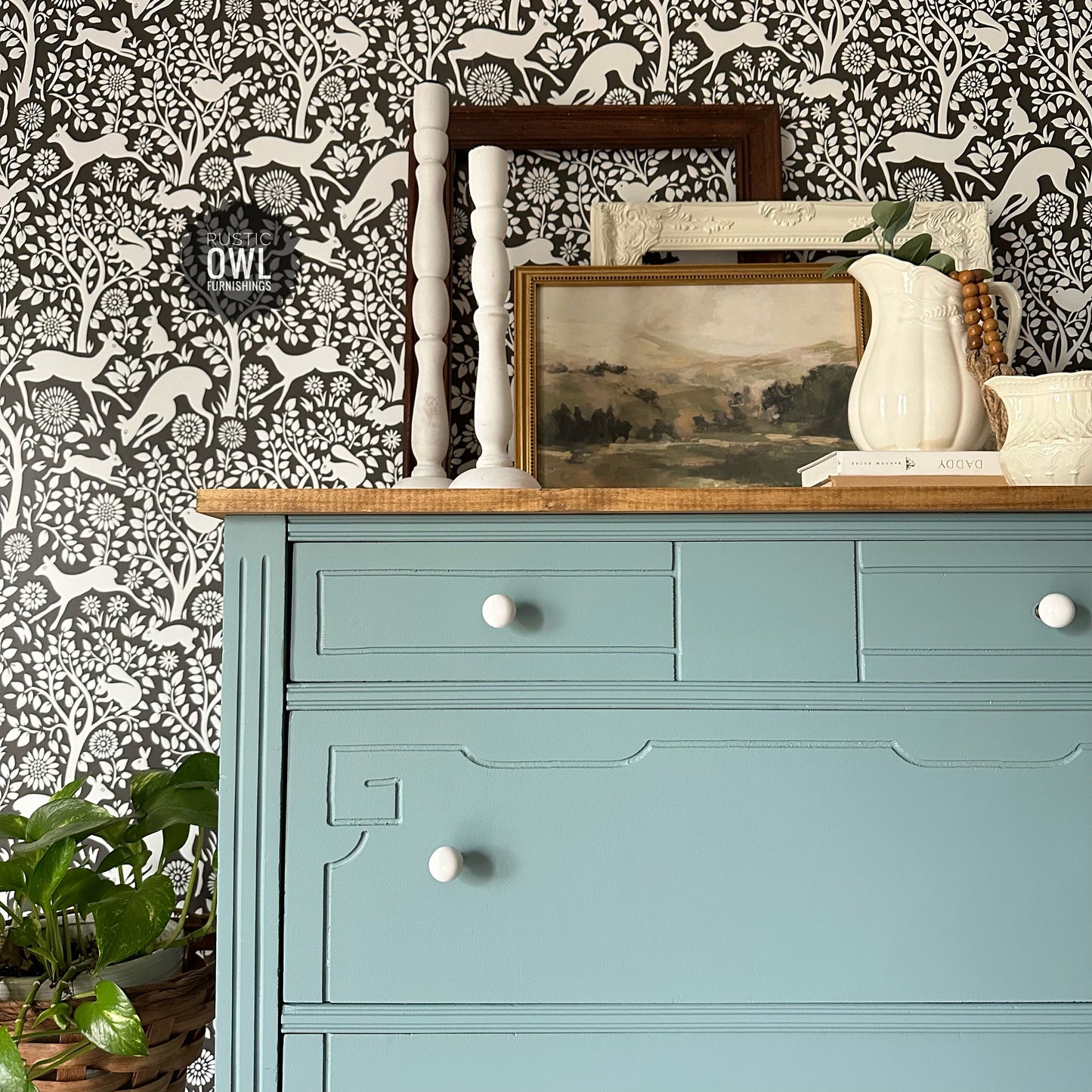 Vintage Blue Dresser